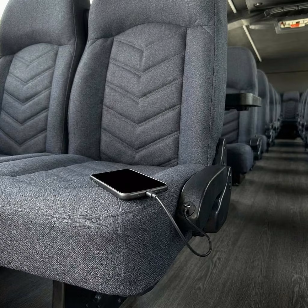 hollister 25 passenger minibus usb charging