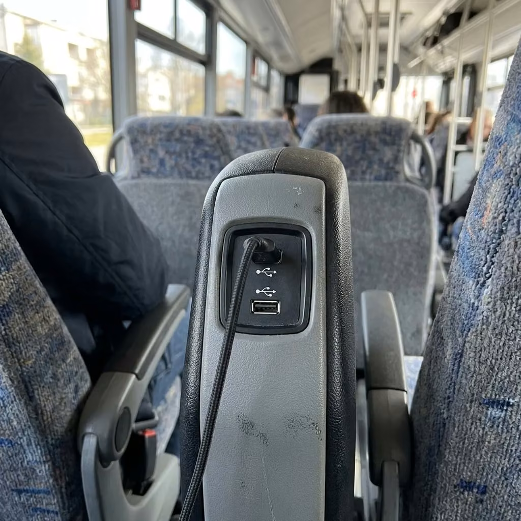 hollister 28 passenger minibus usb charging