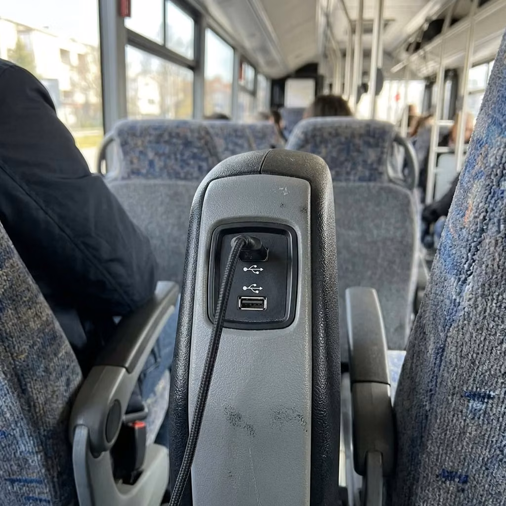 hollister 30 passenger minibus usb charging