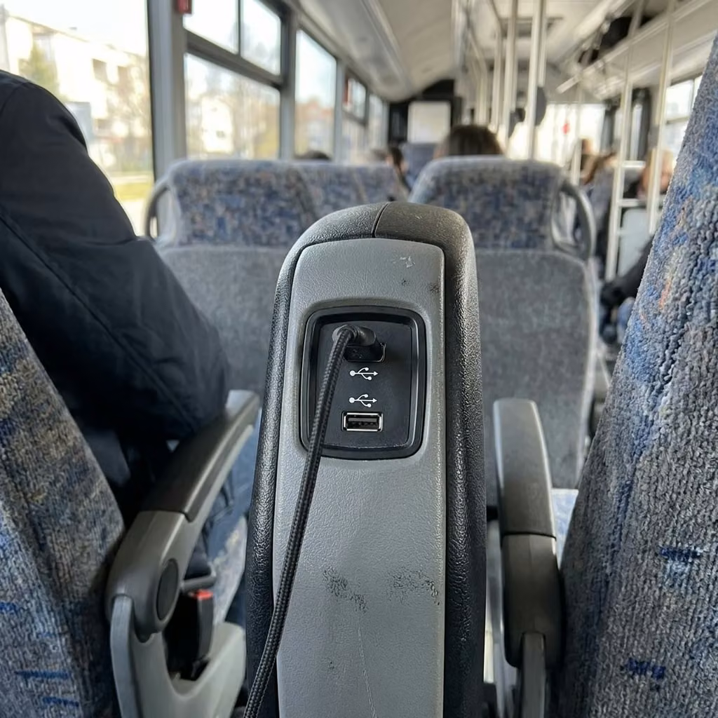 hollister 35 passenger minibus usb charging