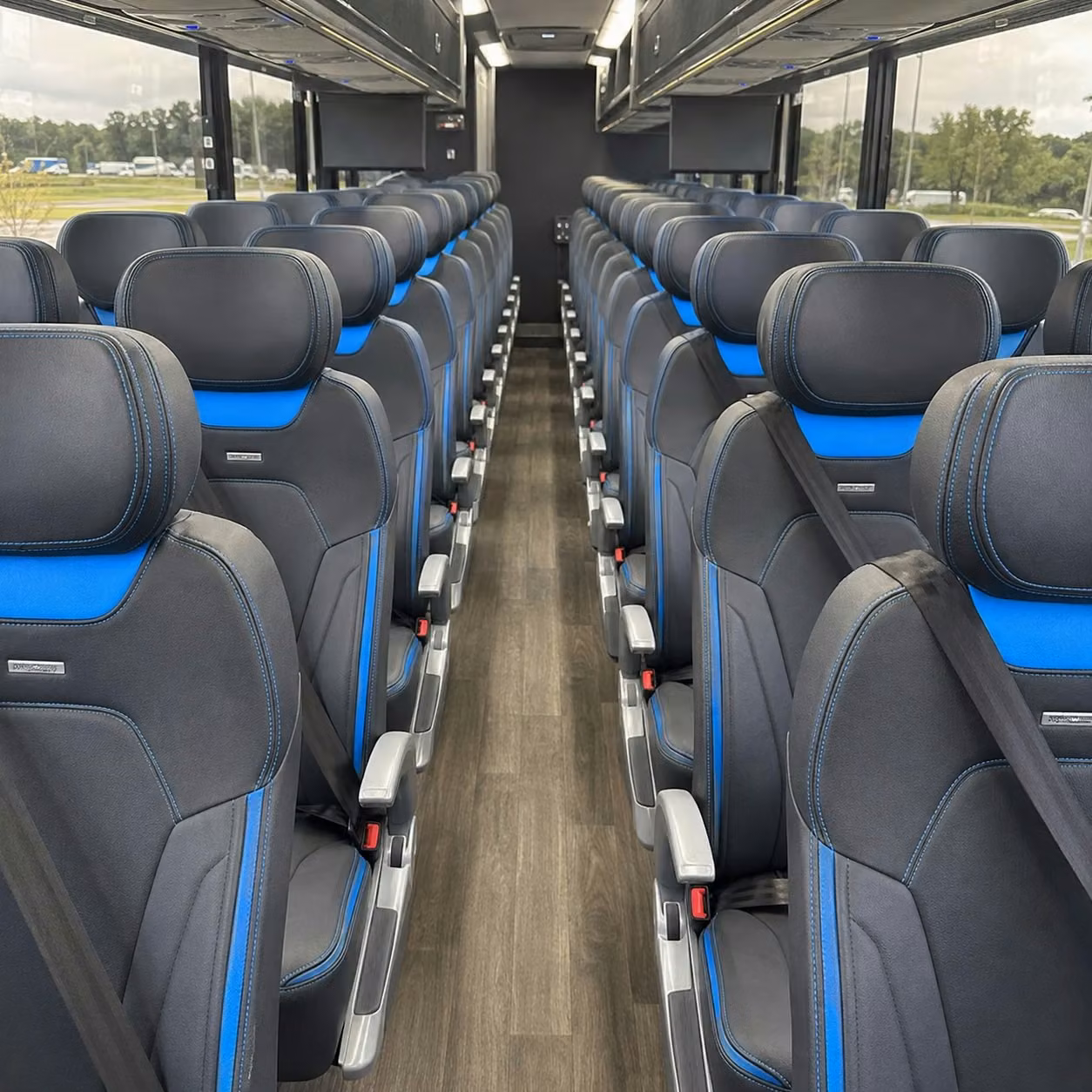 hollister charter bus interior 1