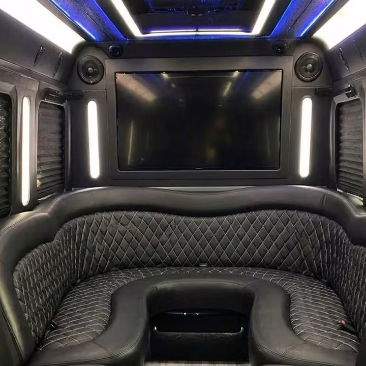 hollister party bus sound system