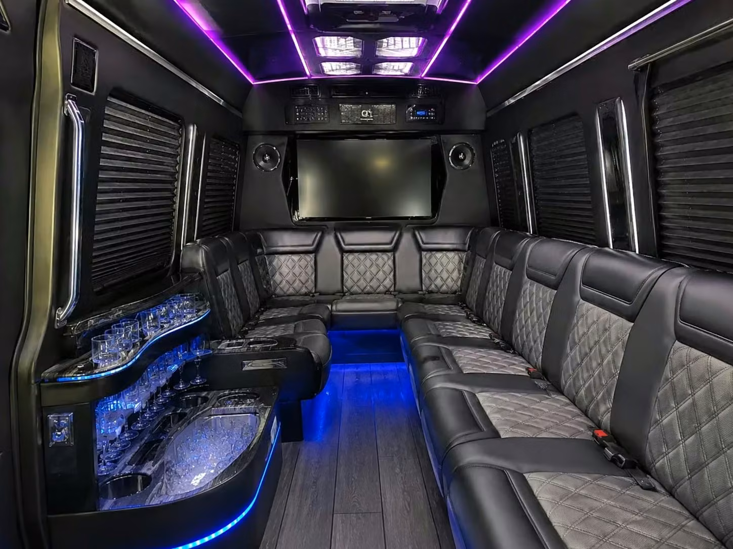 hollister private bus rentals for bridesmaids and groomsmen