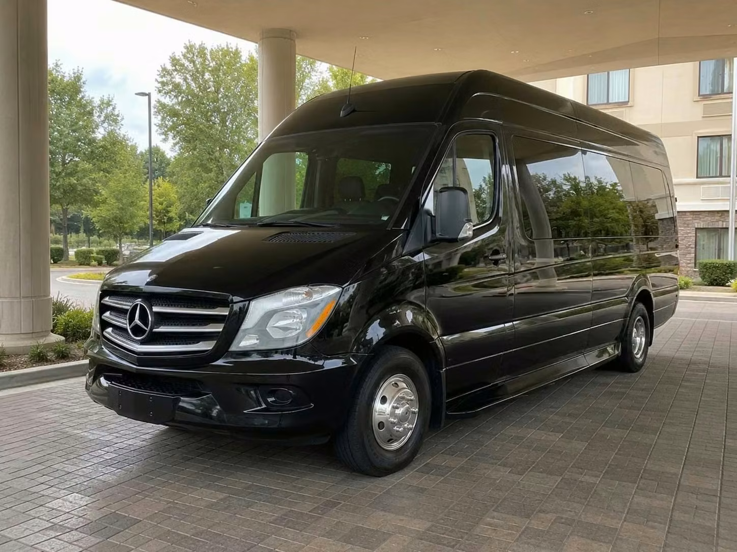 hollister sprinter van rental with driver tinted windows