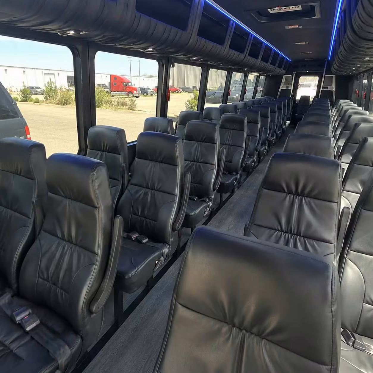 35 passenger minibus inside