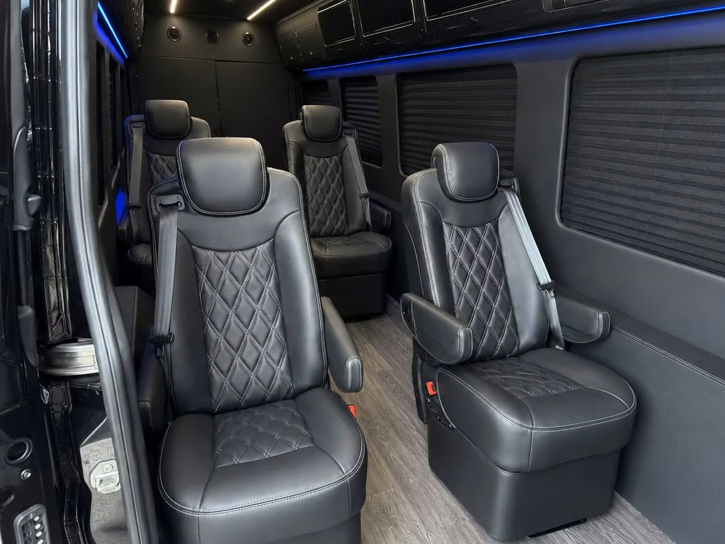 sprinter van with driver inside